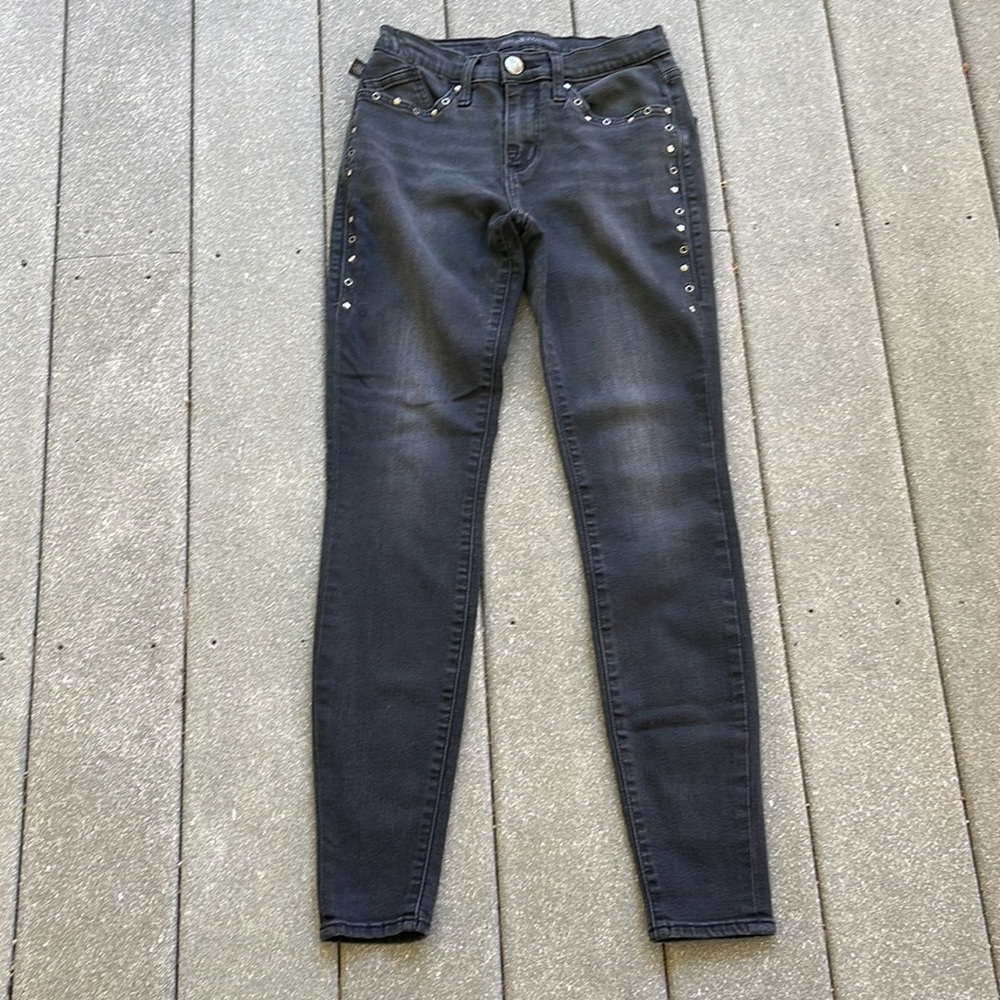 Rock & Republic Kashmiere Black Denim Skinny Jeans 2M